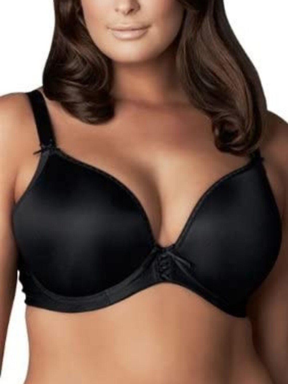 Elomi Bijou Women's Black Moulded Smoothing Plunge Push Up Bra